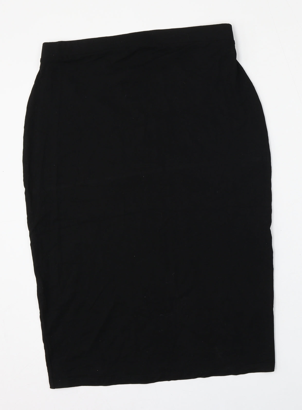 ASOS Womens Black  Viscose Straight & Pencil Skirt Size 14    - `