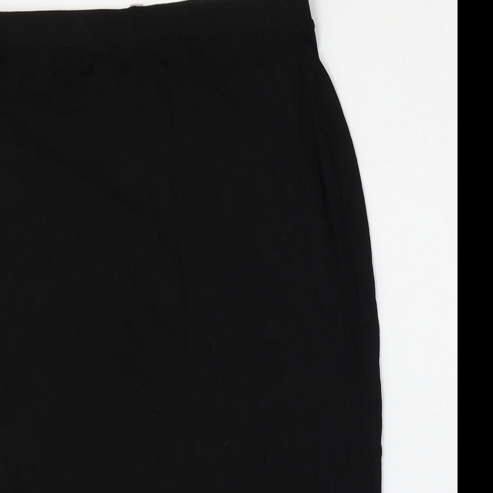 ASOS Womens Black  Viscose Straight & Pencil Skirt Size 14    - `