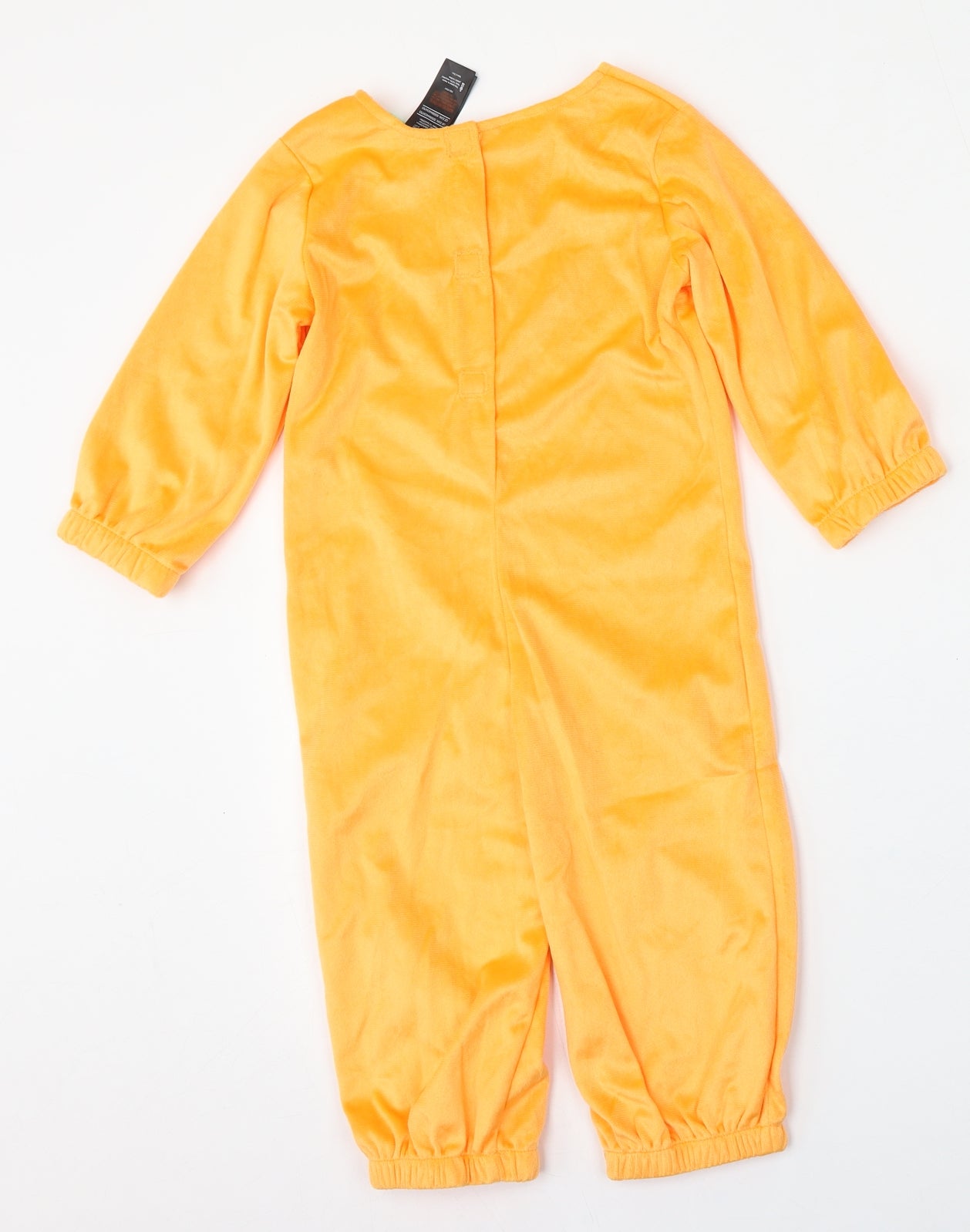 F&F Boys Orange  Polyester  One Piece Size 2-3 Years  Hook & Eye - halloween costume
