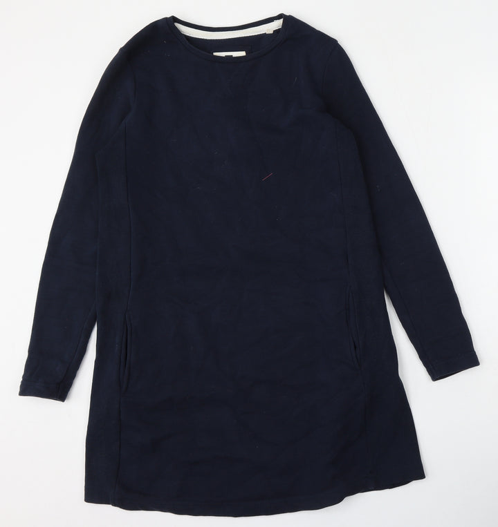 TU Womens Blue  Cotton Pullover Sweatshirt Size 8