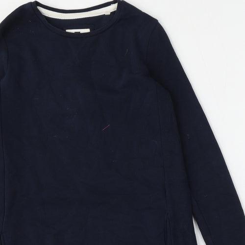 TU Womens Blue  Cotton Pullover Sweatshirt Size 8