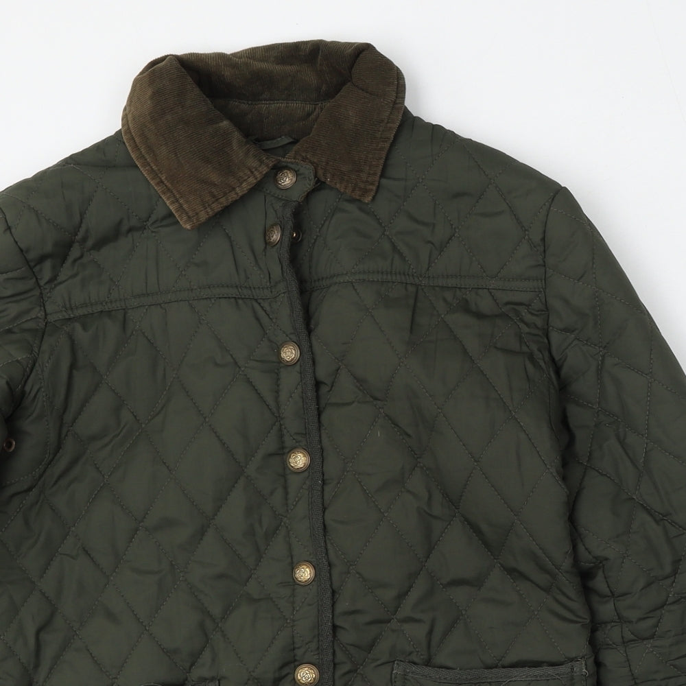 Denim Co Womens Green   Jacket  Size 8  Zip