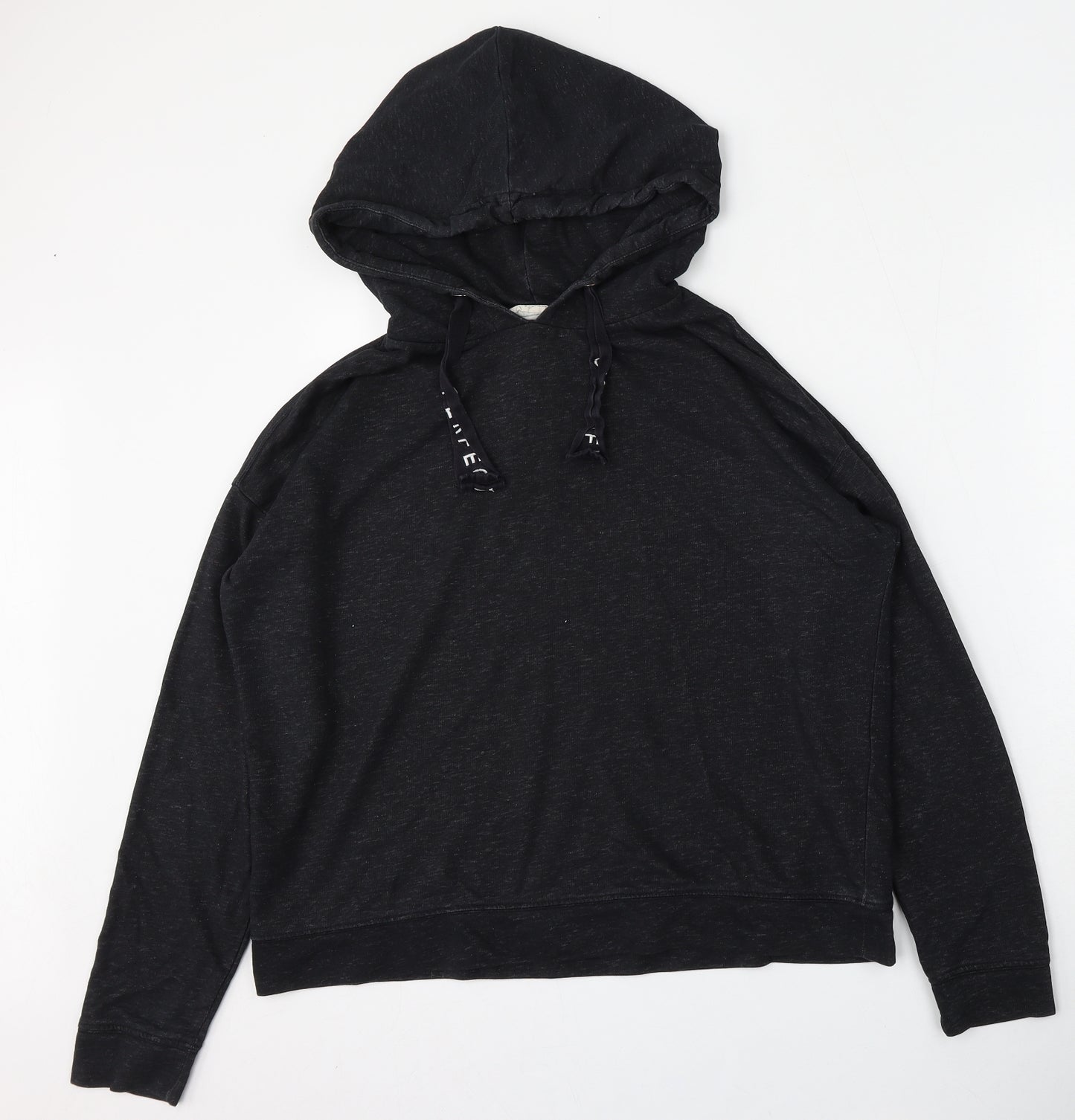 LOGG Womens Black  Polyester Pullover Hoodie Size M  Tie