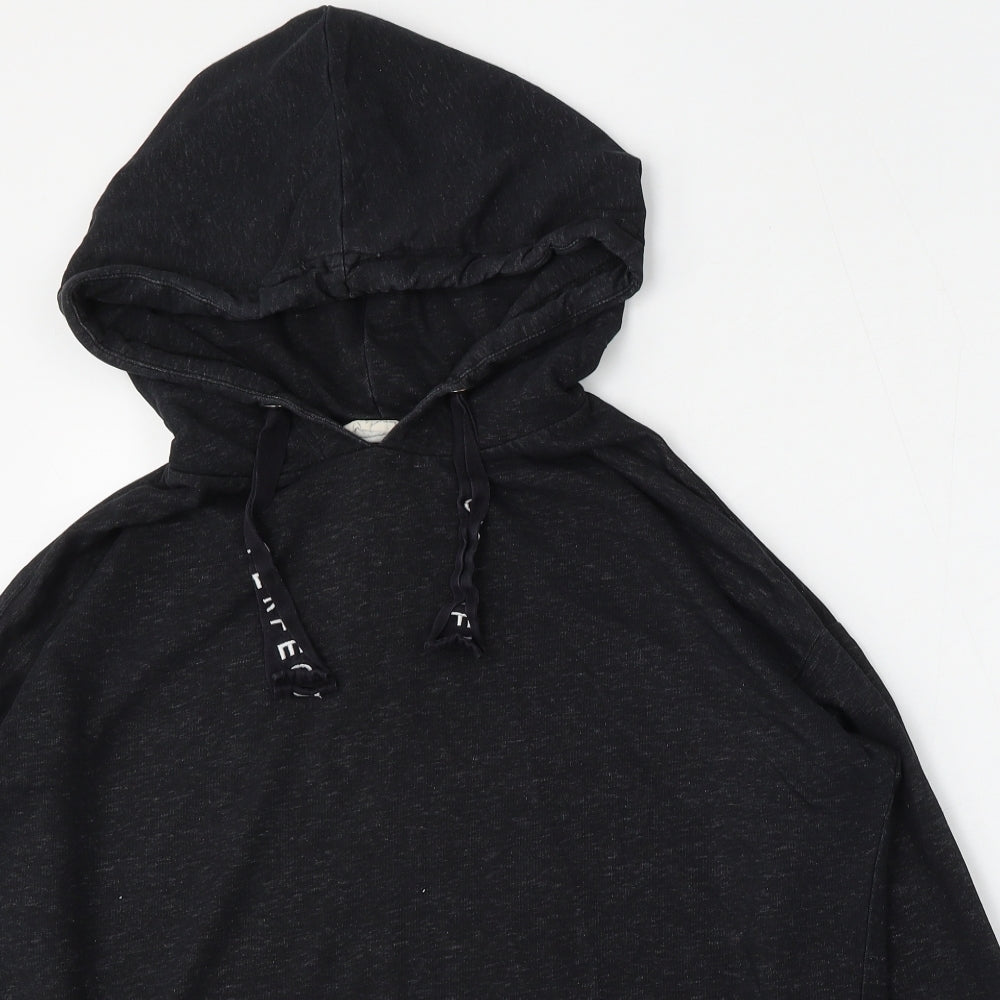 LOGG Womens Black  Polyester Pullover Hoodie Size M  Tie