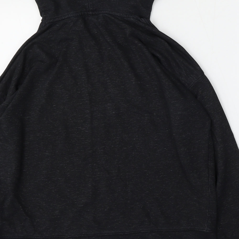 LOGG Womens Black  Polyester Pullover Hoodie Size M  Tie