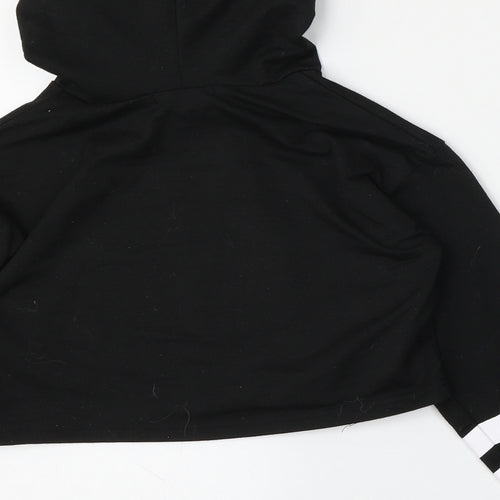 Fancyoube Girls Black  Cotton Pullover Hoodie Size 10-11 Years  Tie - Among us