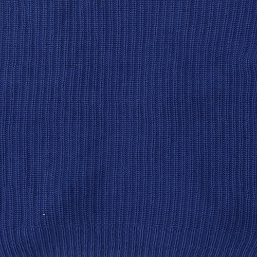 TU Womens Blue V-Neck  Cotton Cardigan Jumper Size 10