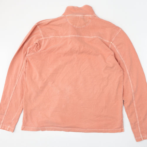 Preworn Womens Pink  Polyester Pullover Sweatshirt Size L  Zip