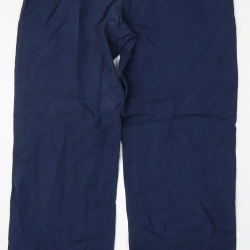 Preworn Womens Blue  Polyester Trousers  Size 36 L31 in Regular