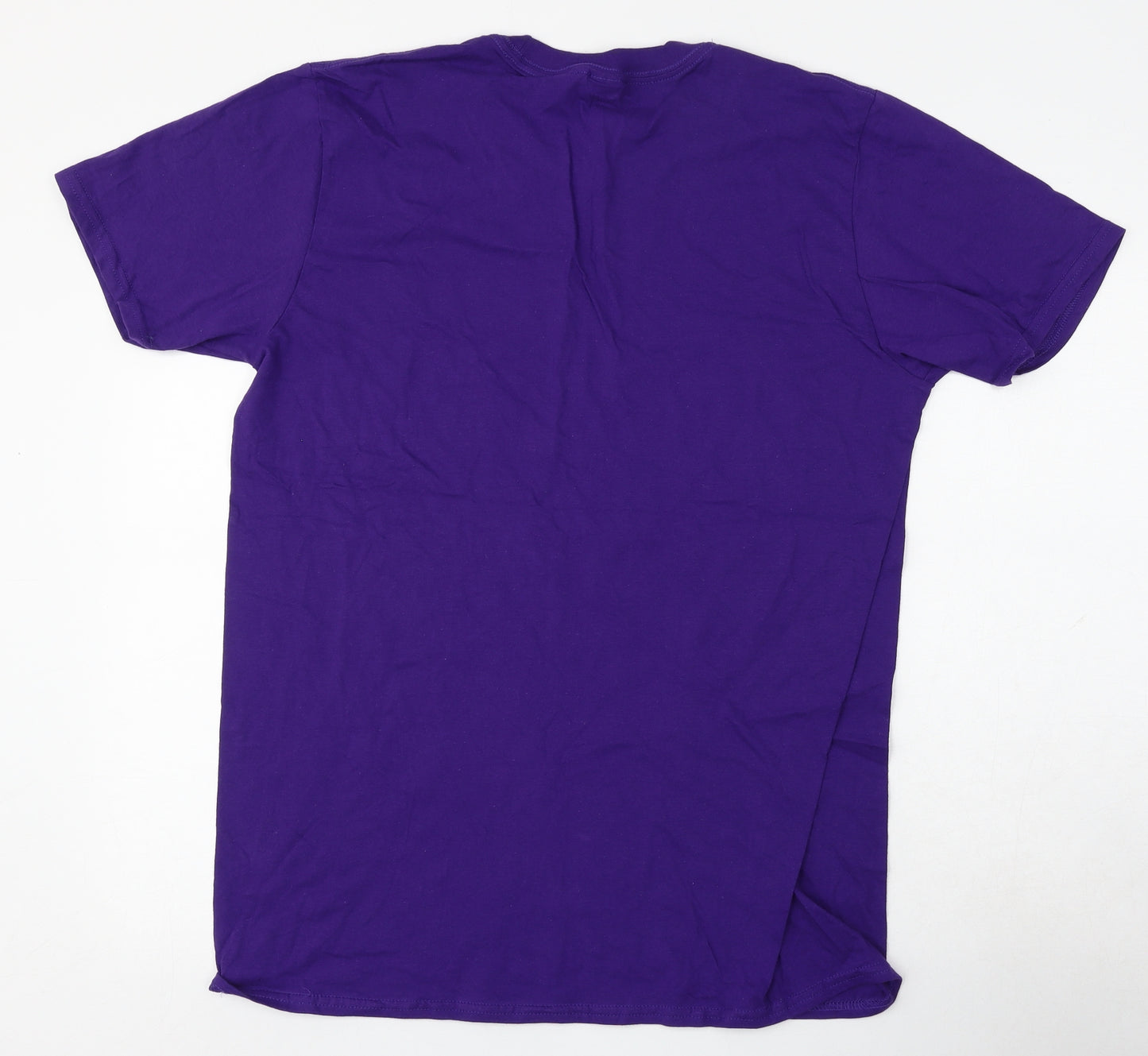 Northern Island Hospice Womens Purple  Cotton Basic T-Shirt Size L Round Neck