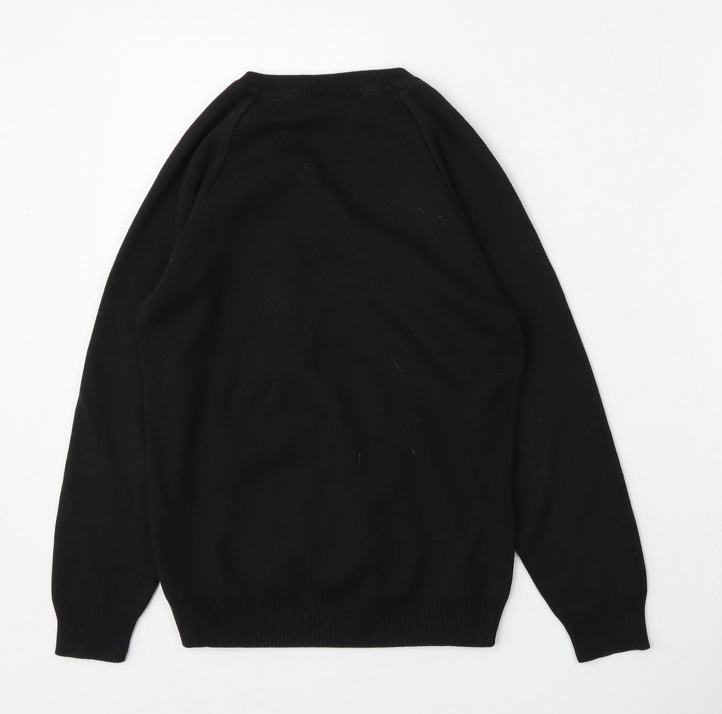 Performa Womens Black  Cotton Pullover Sweatshirt Size 2XS