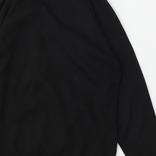 Performa Womens Black  Cotton Pullover Sweatshirt Size 2XS