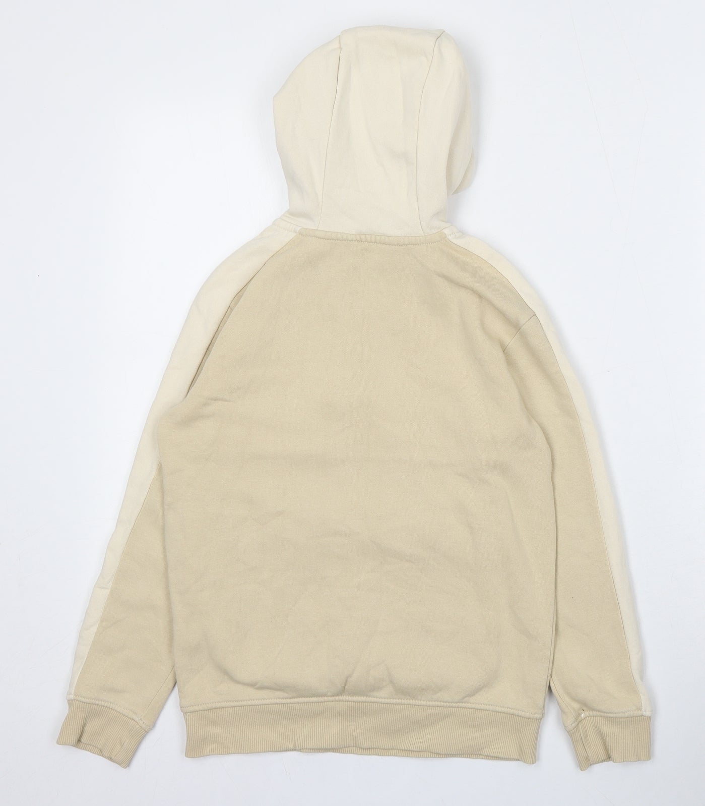 George Boys Beige  Cotton Pullover Hoodie Size 9-10 Years