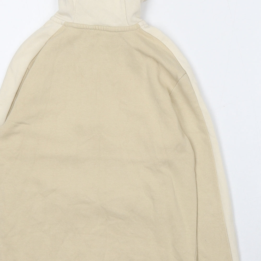 George Boys Beige  Cotton Pullover Hoodie Size 9-10 Years