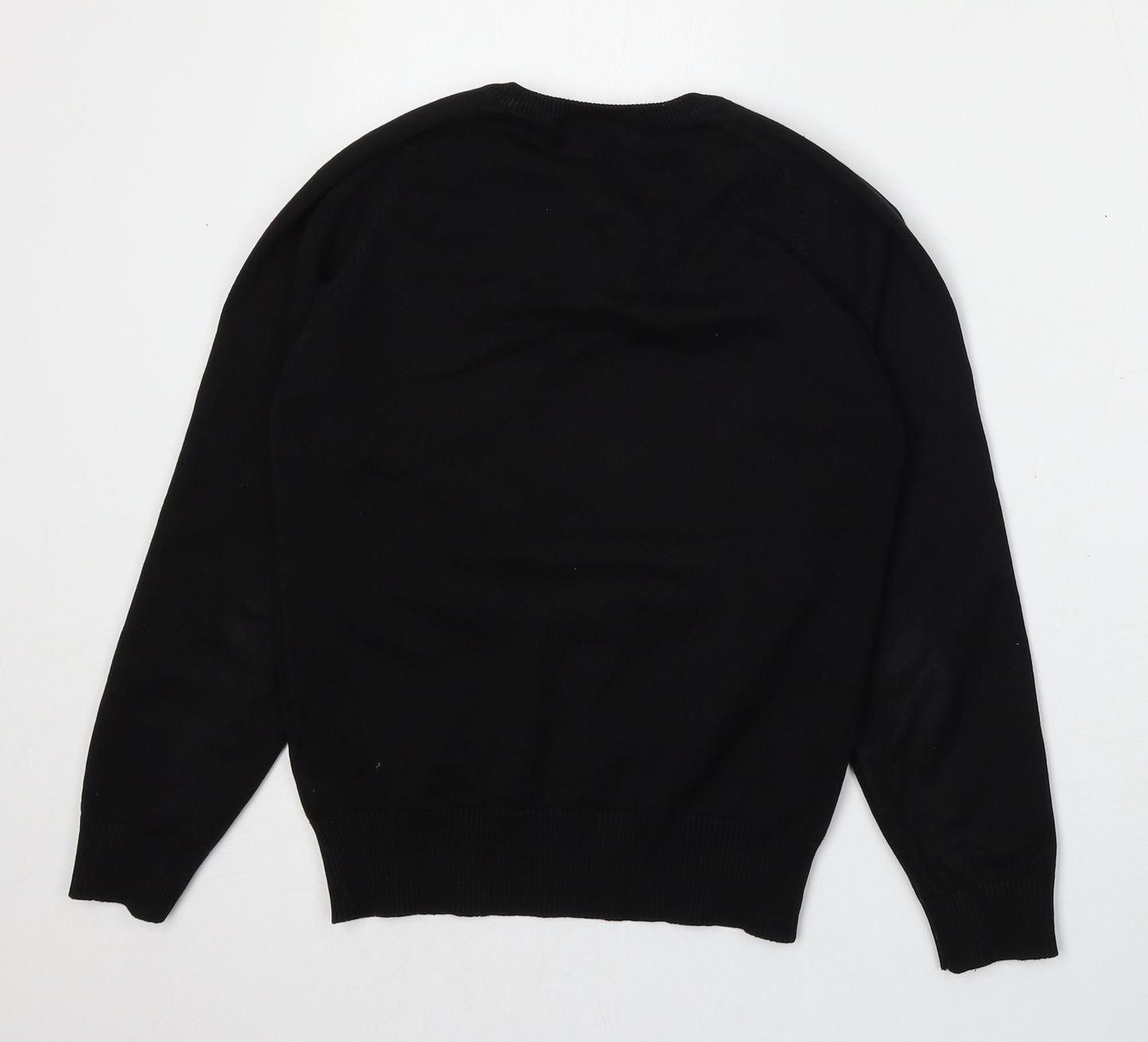 Trutex Womens Black  Acrylic Pullover Sweatshirt Size 2XS