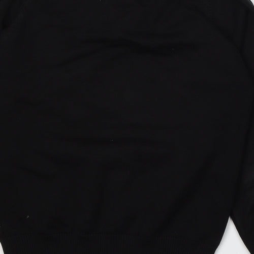 Trutex Womens Black  Acrylic Pullover Sweatshirt Size 2XS