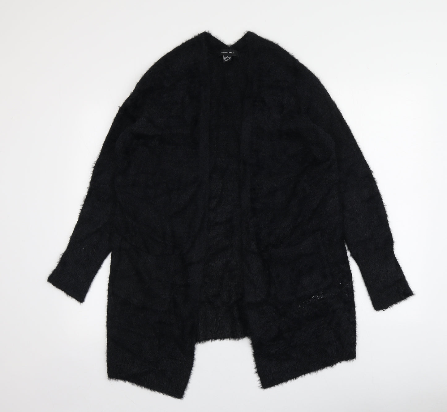 Atmosphere Womens Black V-Neck  Polyamide Cardigan Jumper Size 10   - size 10-12