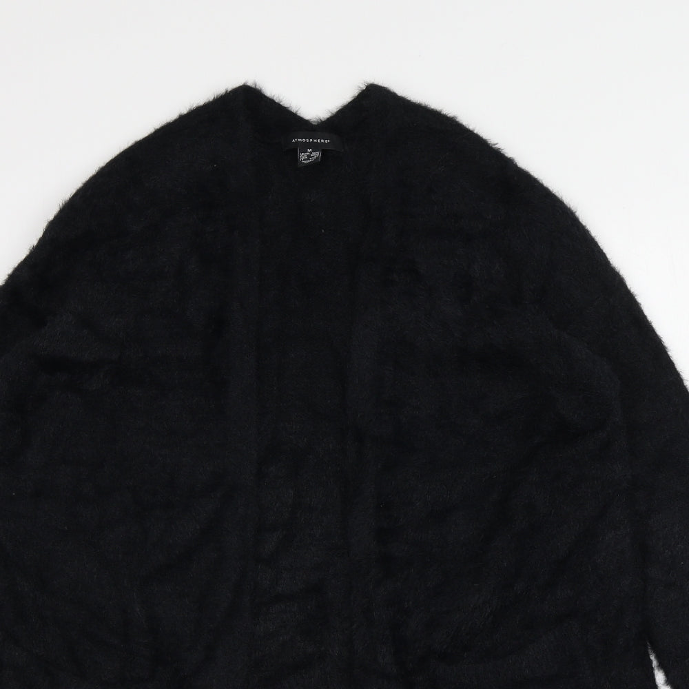 Atmosphere Womens Black V-Neck  Polyamide Cardigan Jumper Size 10   - size 10-12