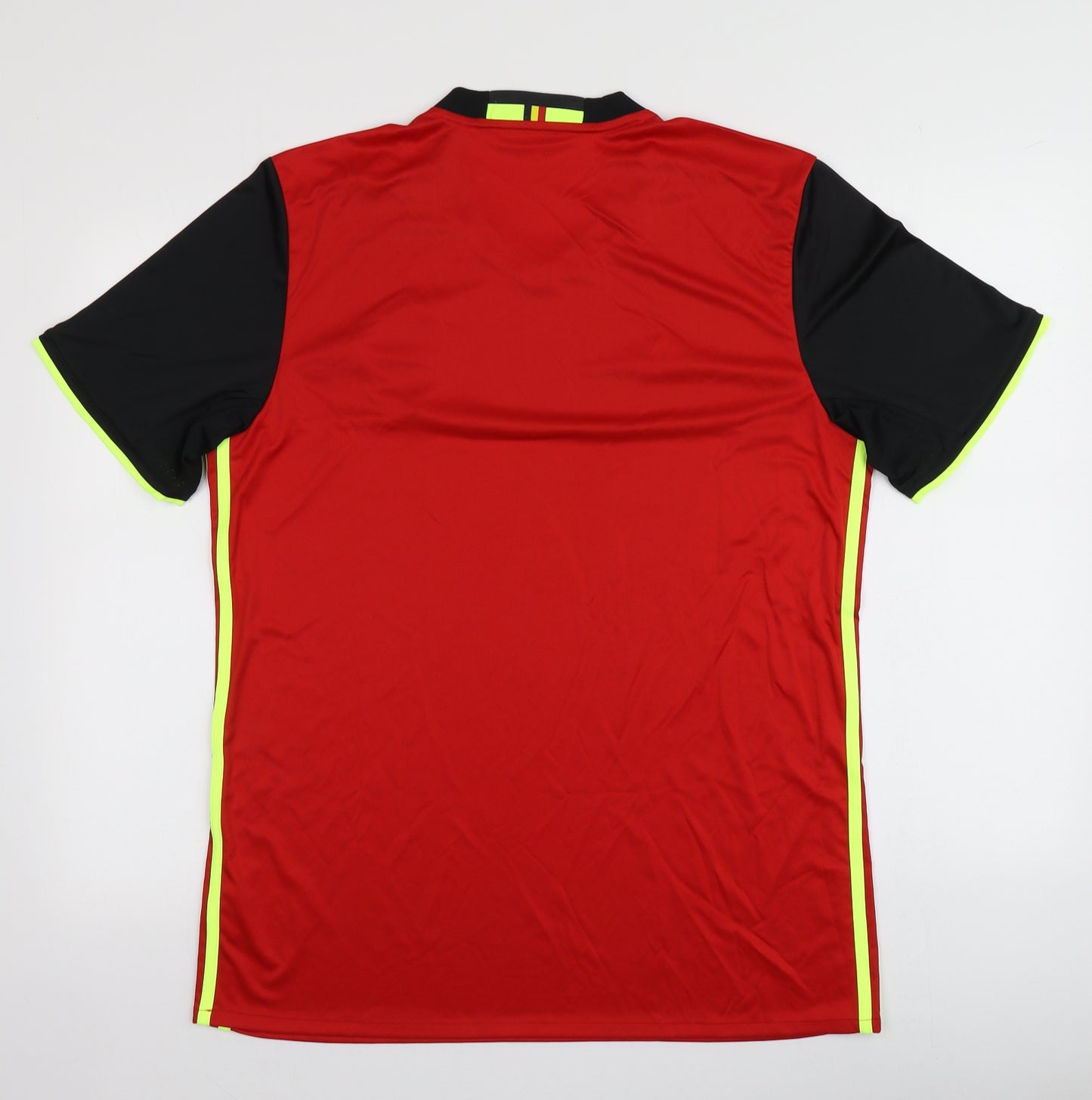 adidas Mens Red  Polyester  T-Shirt Size L V-Neck  - URBSFA KBVB football