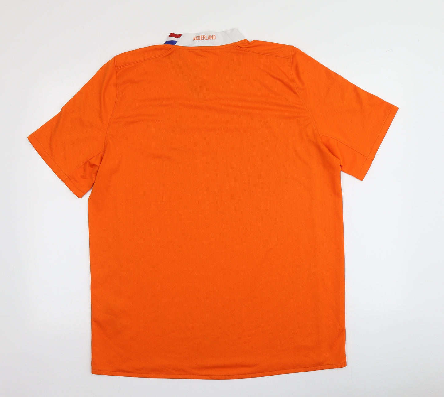 Nike Mens Orange  Polyester  T-Shirt Size L Round Neck  - KNVB FC