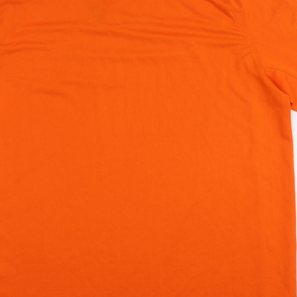 Nike Mens Orange  Polyester  T-Shirt Size L Round Neck  - KNVB FC