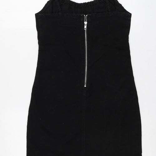 New Look Womens Black  Cotton A-Line  Size 10  Square Neck