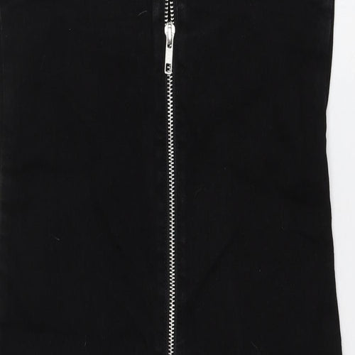 New Look Womens Black  Cotton A-Line  Size 10  Square Neck