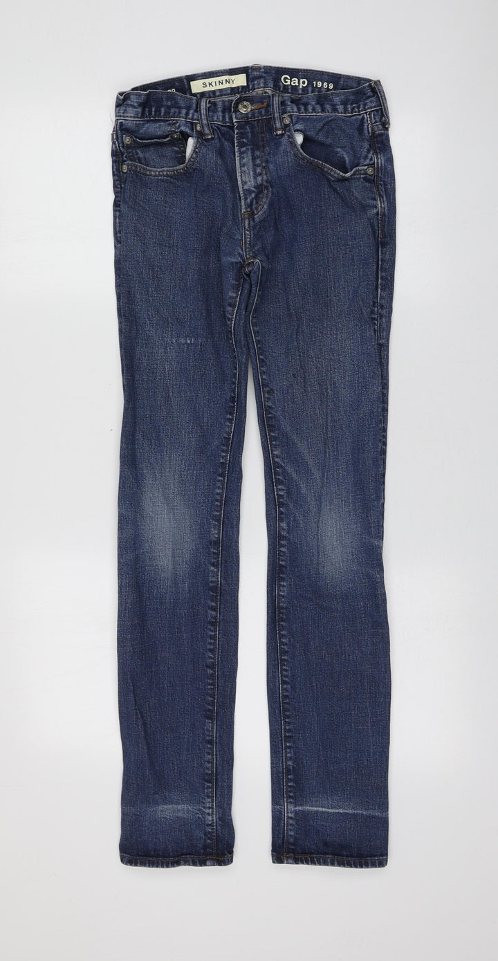 Gap Womens Blue Cotton Skinny Jeans Size 28 L30 in Regular