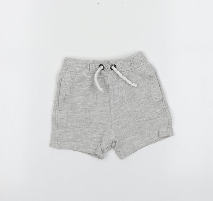 TU Boys Grey Ikat Cotton Capri Trousers Size 12 Months