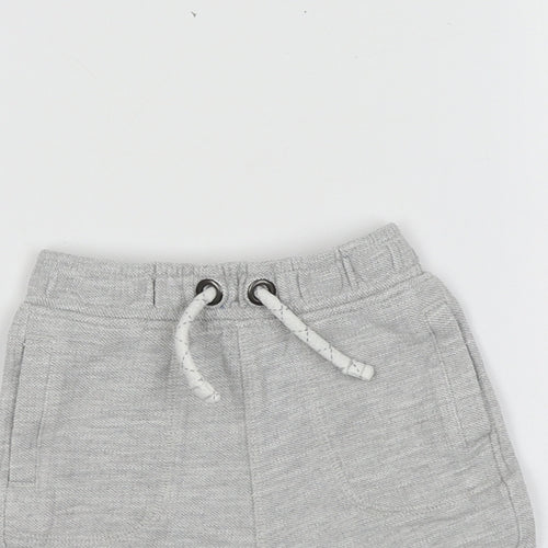 TU Boys Grey Ikat Cotton Capri Trousers Size 12 Months