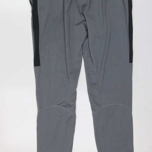 Nike Mens Grey  100% Polyester Jogger Trousers Size S L28 in Regular