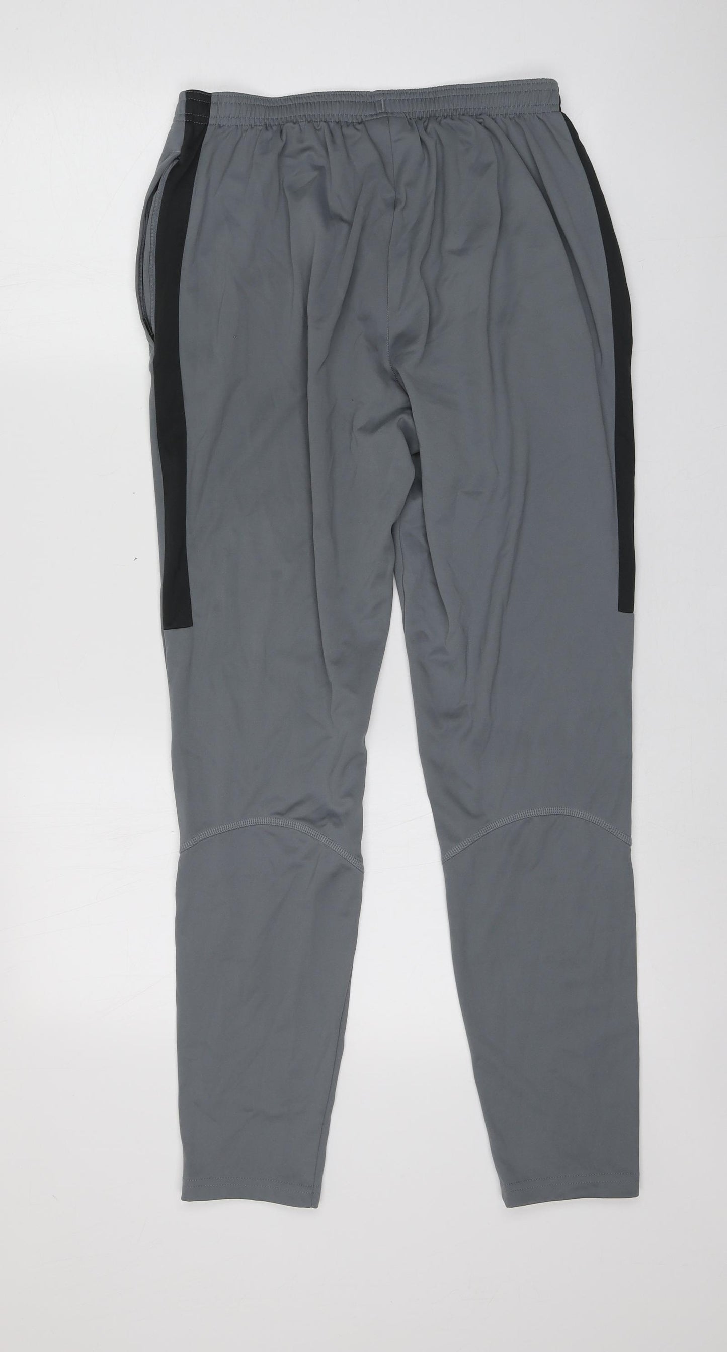 Nike Mens Grey  100% Polyester Jogger Trousers Size S L28 in Regular