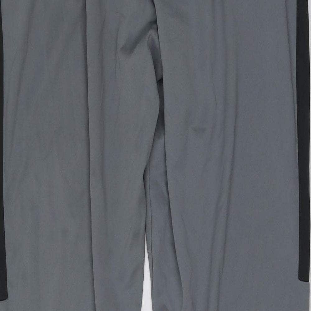 Nike Mens Grey  100% Polyester Jogger Trousers Size S L28 in Regular