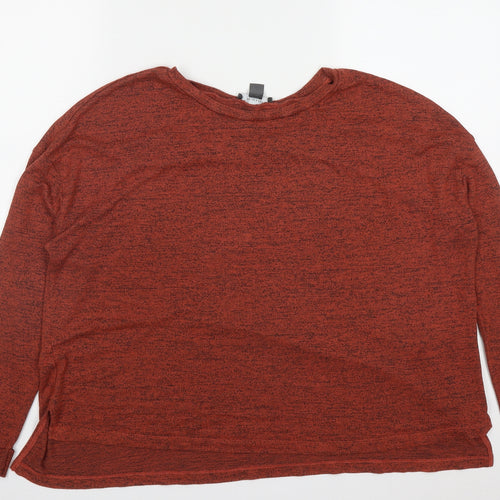 Primark Womens Brown Round Neck  Polyester Pullover Jumper Size L   - Size 14-16