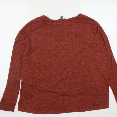 Primark Womens Brown Round Neck  Polyester Pullover Jumper Size L   - Size 14-16