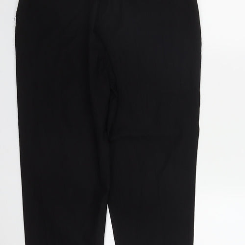 Preworn Womens Black  Viscose Trousers  Size 3XL L27 in Regular Drawstring