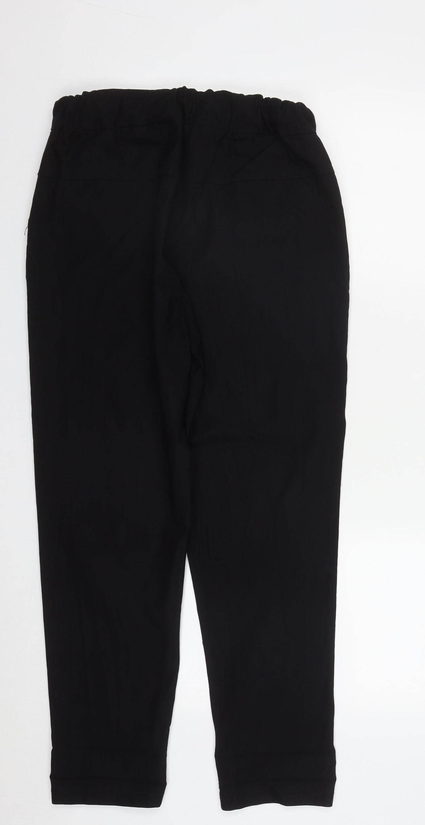 Preworn Womens Black  Viscose Trousers  Size 3XL L27 in Regular Drawstring