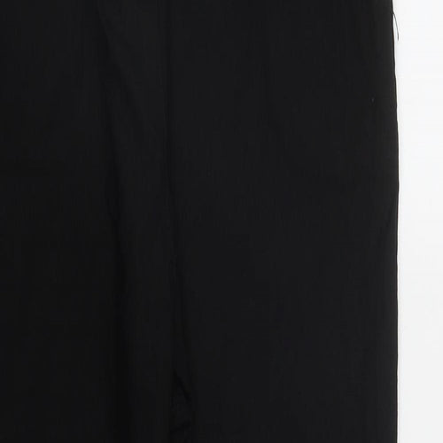Preworn Womens Black  Viscose Trousers  Size 3XL L27 in Regular Drawstring
