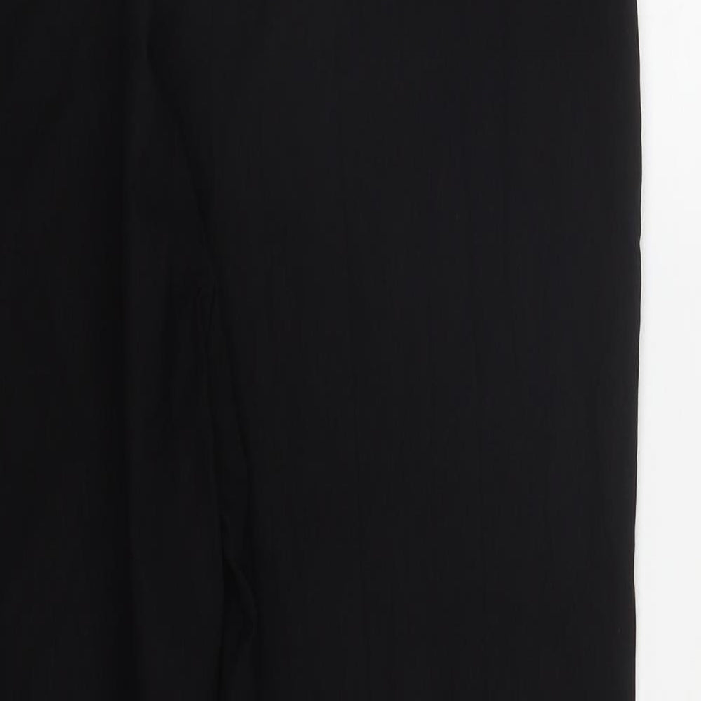 Preworn Womens Black  Viscose Trousers  Size 3XL L27 in Regular Drawstring