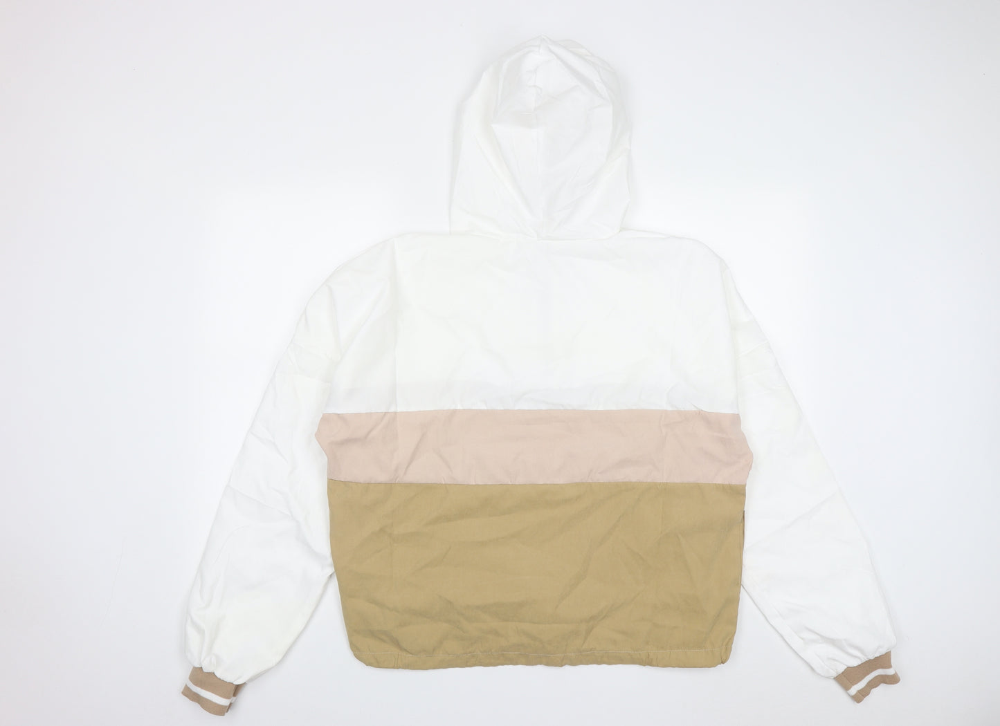 Ziranmei Womens Multicoloured  Cotton Pullover Hoodie Size M  Zip