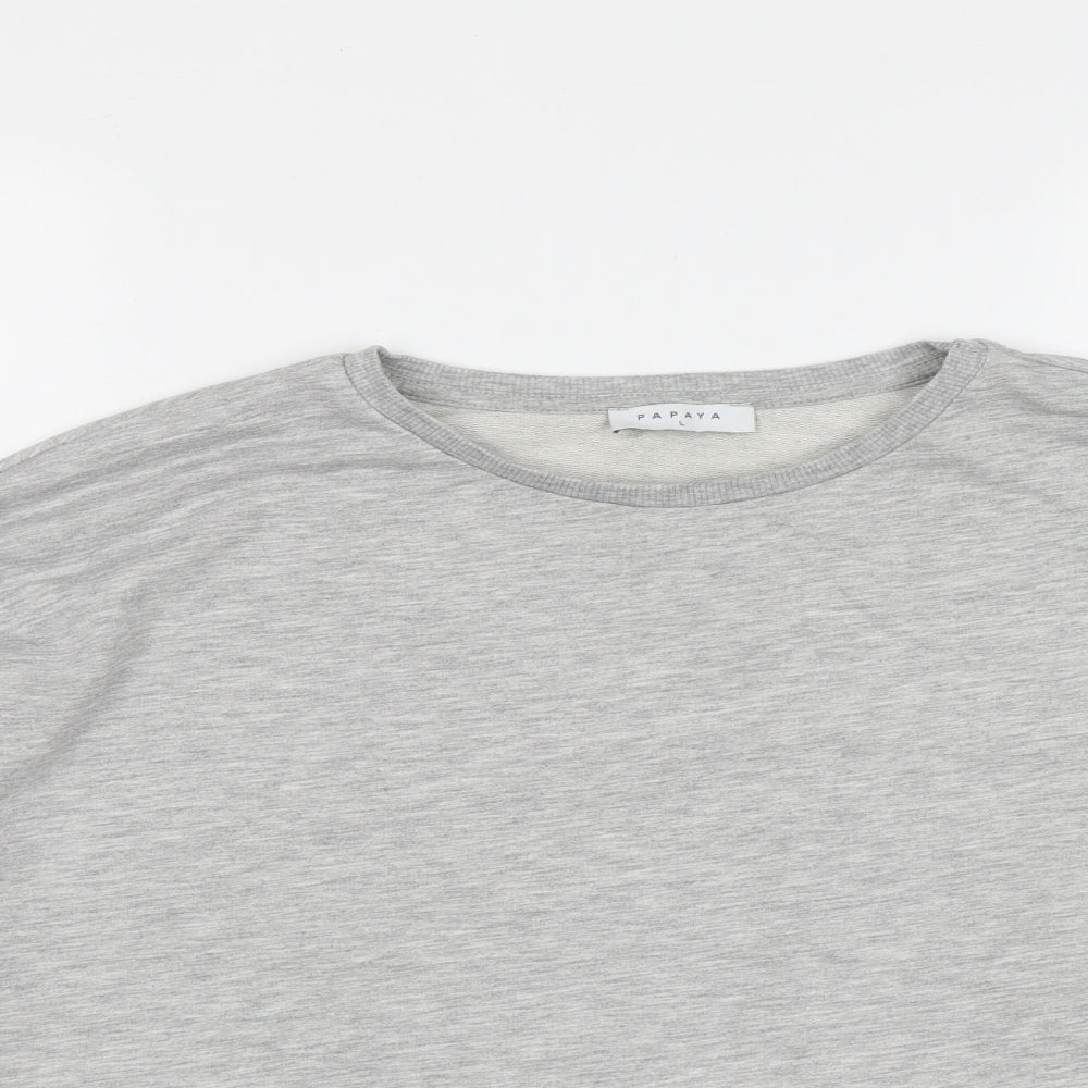 Matalan Womens Grey  Cotton Pullover Sweatshirt Size L