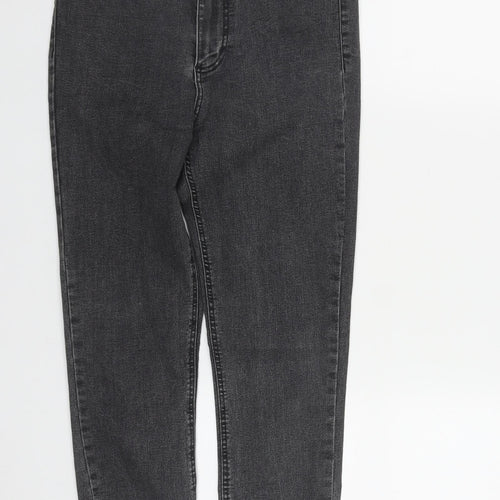 Zara Womens Black  Polyester Straight Jeans Size 8 L29 in Regular Zip