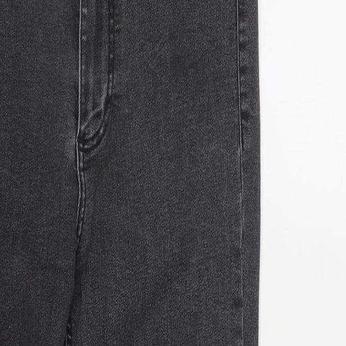 Zara Womens Black  Polyester Straight Jeans Size 8 L29 in Regular Zip