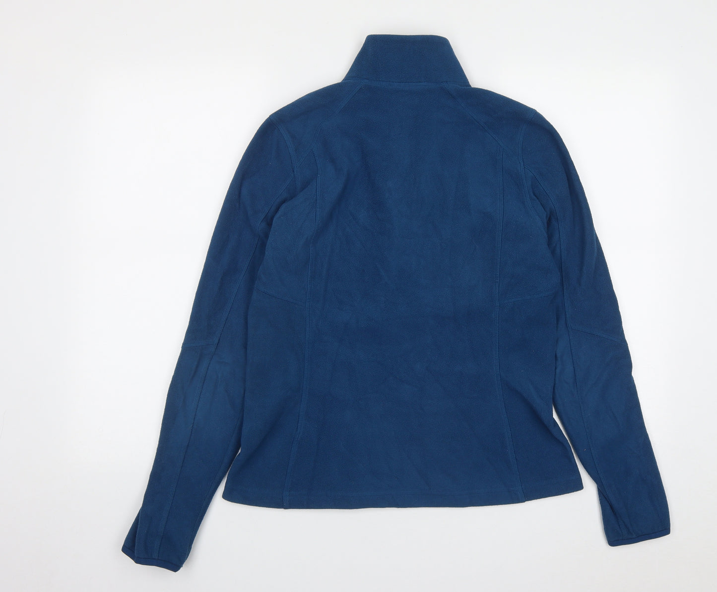 Reebok Womens Blue  Polyester Pullover Polo Size S High Neck Zip - Size 8/10