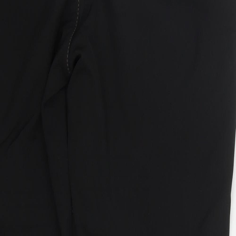 Swamp Land Womens Black  Polyester Rain Trousers Trousers Size S L29 in Regular Zip
