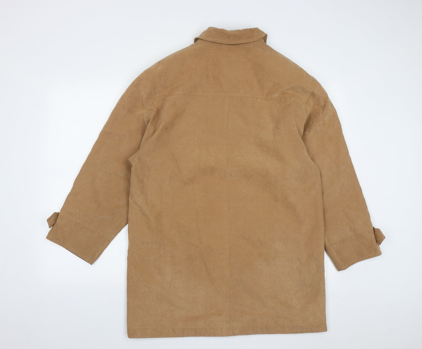 Bonmarché Womens Beige   Overcoat Coat Size 12  Button