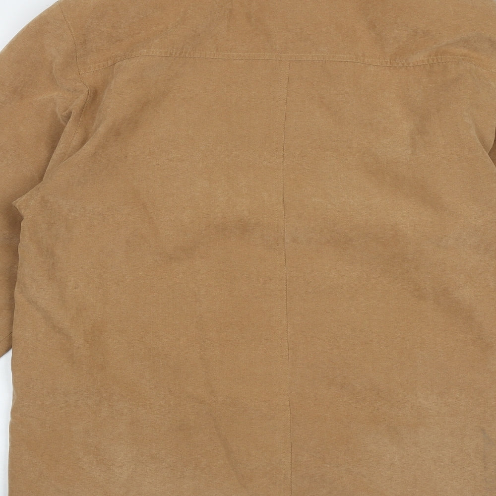 Bonmarché Womens Beige   Overcoat Coat Size 12  Button