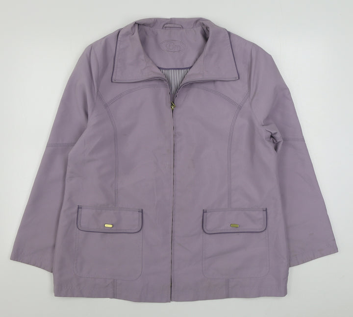 BM Womens Purple Jacket Size M Zip