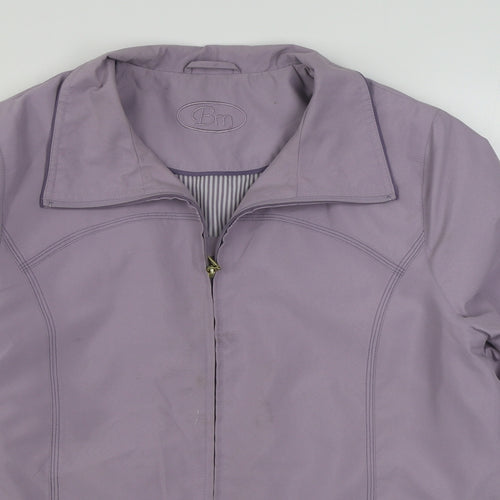BM Womens Purple   Jacket  Size M  Zip