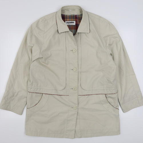 Compliments Womens Beige   Jacket  Size 14  Button